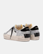 Sneaker Donna Crime London SK8 Deluxe in Pelle Bianca e Glitter Argento art. 25117II8.25 - immagine 3
