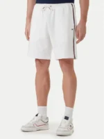 Pantaloncino Short Uomo Tommy Hilfiger Slim fit in Cotone Bianco MW0MW42883 YBR