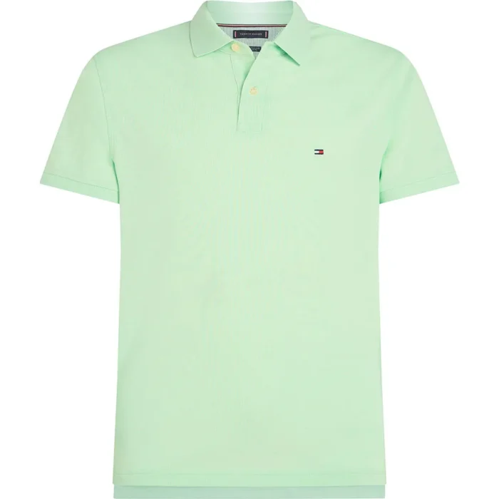 Polo 1985 regular fit in piqué Uomo Tommy Hilfiger Verde Acqua art. MW0MW17770 LXY, foto 1 di 3