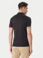Polo Slim Fit in Maglina Cotone Uomo Tommy Hilfiger Nera art. MW0MW42743 BDS - immagine 2