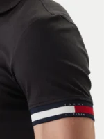 Polo Slim Fit in Maglina Cotone Uomo Tommy Hilfiger Nera art. MW0MW42743 BDS - immagine 3