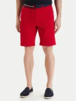 Shorts Bermuda Denton Tommy Hilfiger slim Fit in Twill Rosso art. MW0MW42349 XLD