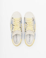 Sneakers Premiata Donna in Tessuto Jeans e Dettagli Gialli art. Stevend 8057 - immagine 4