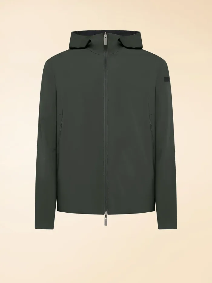 Giubbino Con Cappuccio Reversibile Verde/Blu Uomo RRD Montecristo Light Rev Jacket Art. 26007 Col 20, foto 1 di 3