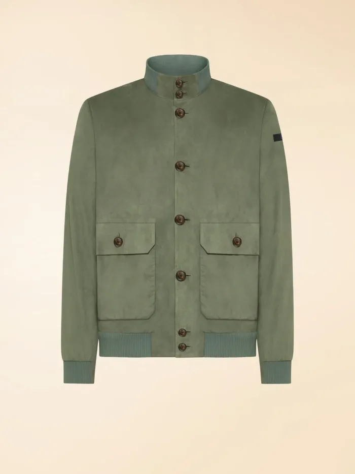 Giubbino Blouson con Bottoni Verde Uomo RRD Nabucco Val Jacket Art. 26018 Col 27 Fern, foto 1 di 1