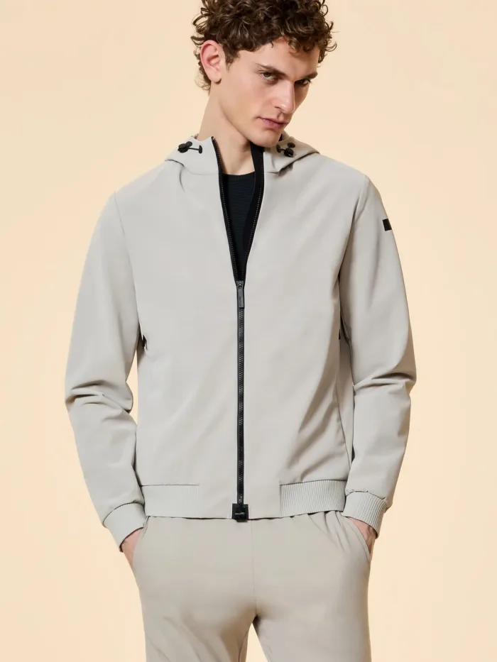Giubbino Con Cappuccio Grigio Ghiaccio Uomo RRD Wilson Hood Jacket Art. 26028 Col 13, foto 2 di 4