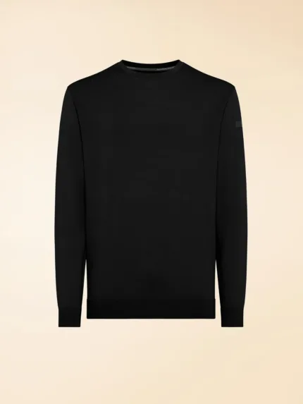 Maglioncino Girocollo Estivo RRD Maxell Round Knit Nero Art. 26104 10