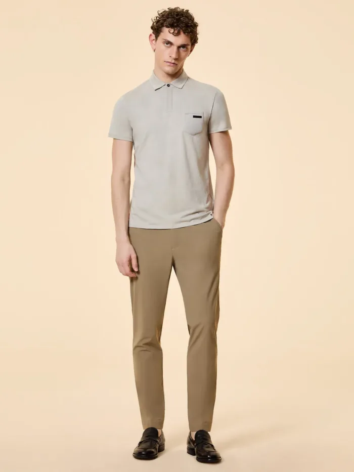 Pantaloni Uomo Con Coulisse in Vita RRD Surflex Chino Jo Pant Beige Art. W26302 Col 86 Tobacco, foto 3 di 5