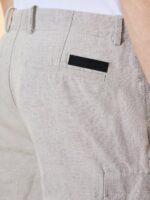 Bermuda Cargo in Lino RRD Lynco Cargo Short Pant Beige Sabbia Art. 26341 Col 86 - immagine 2