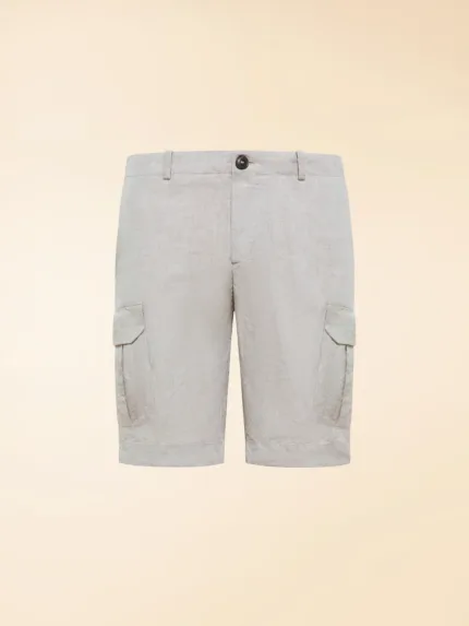 Bermuda Cargo in Lino RRD Lynco Cargo Short Pant Beige Sabbia Art. 26341 Col 86