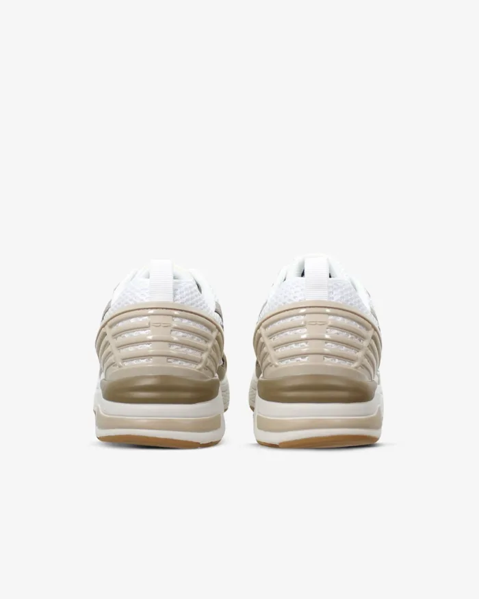 Sneakers Fessura Uomo In Nylon Bianco e Beige Sabbia art. City 01 05 Sand White, foto 3 di 5