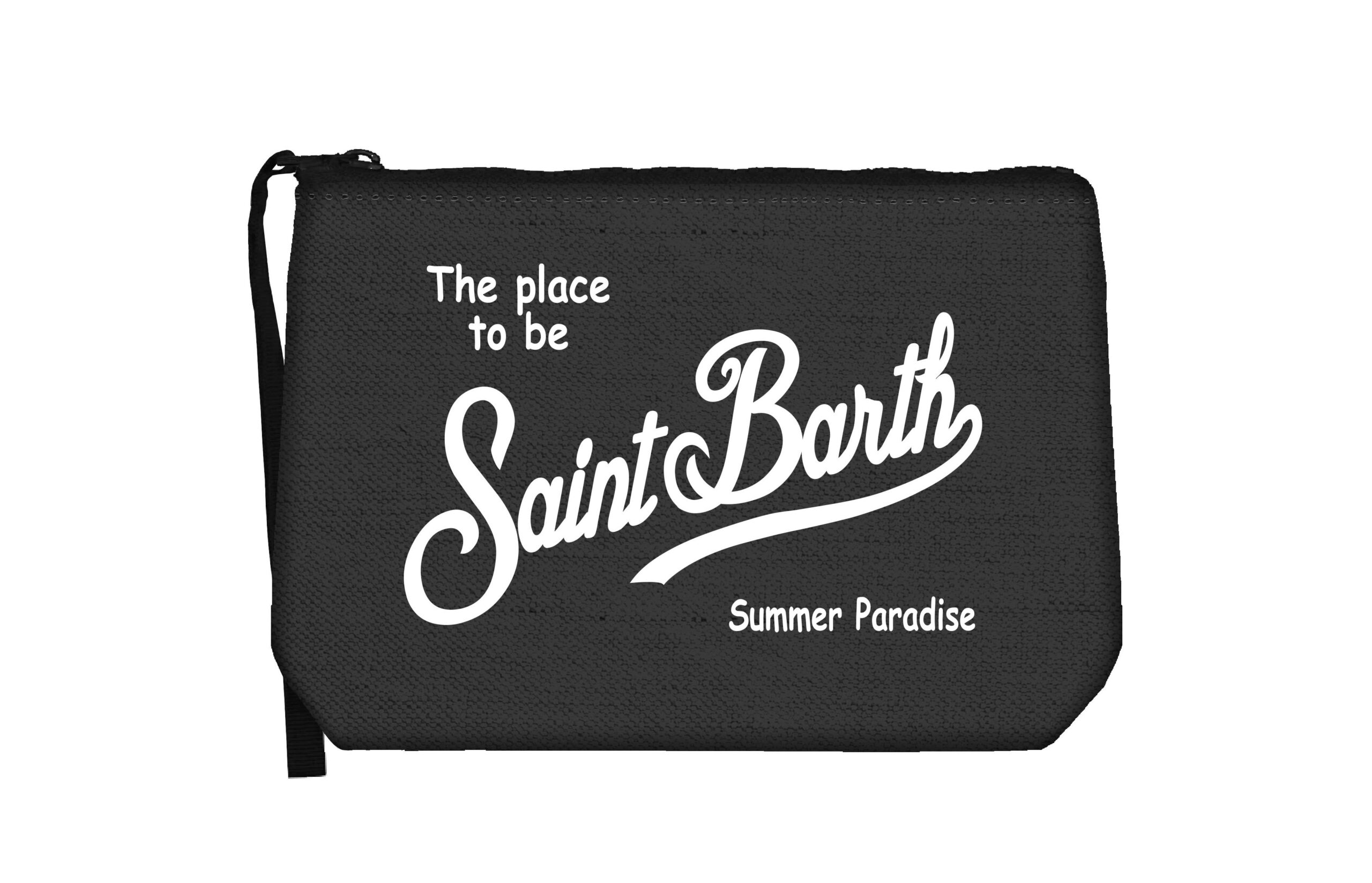 ALINE LINEN_LINEN 00 BLACK Pochette Mc2 Saint Barth in Lino Nero art. Aline Linen Linen 00 Black - immagine 1