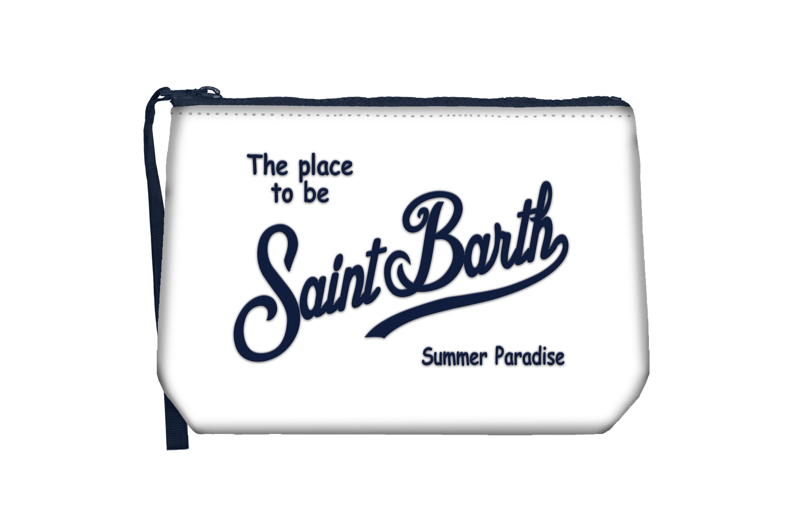 ALINE_1061 Pochette Mc2 Saint Barth Bianca e Blu art. Aline 1061 - immagine 1