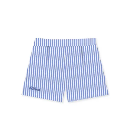 Pantaloncino Mc2 Saint Barth in Cotone a Righe Bianche e Blu art. Amani Cotton SB Stripes V 31 EMB