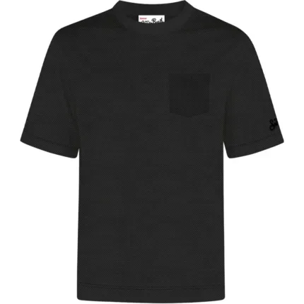 T-shirt in Cotone Piquet Mc2 Saint Barth Nera art. Bakewell Piquet 00 Black