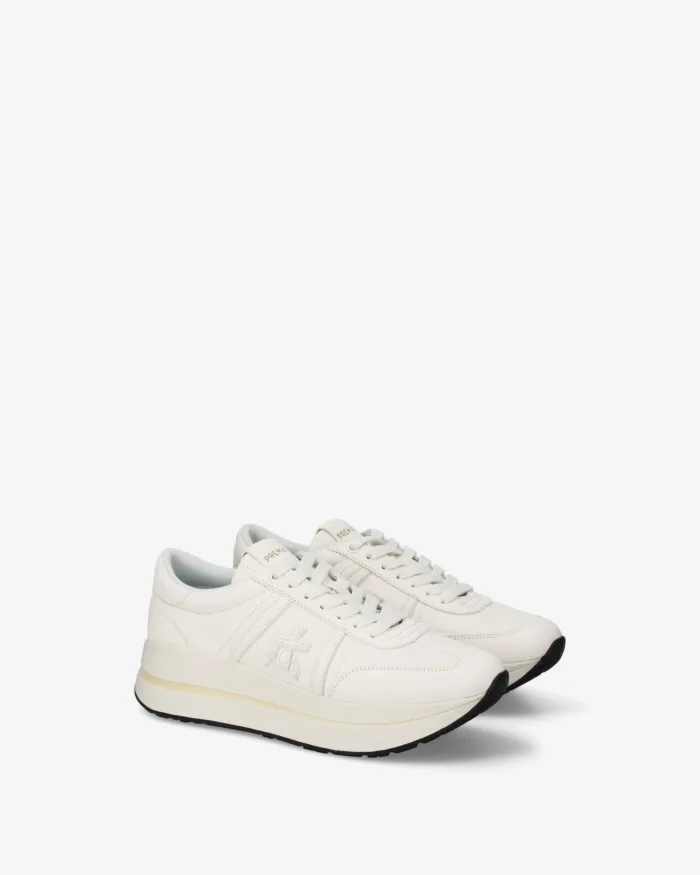 Sneakers Premiata Donna in Pelle Avorio art. Bethcoin 8147, foto 4 di 5