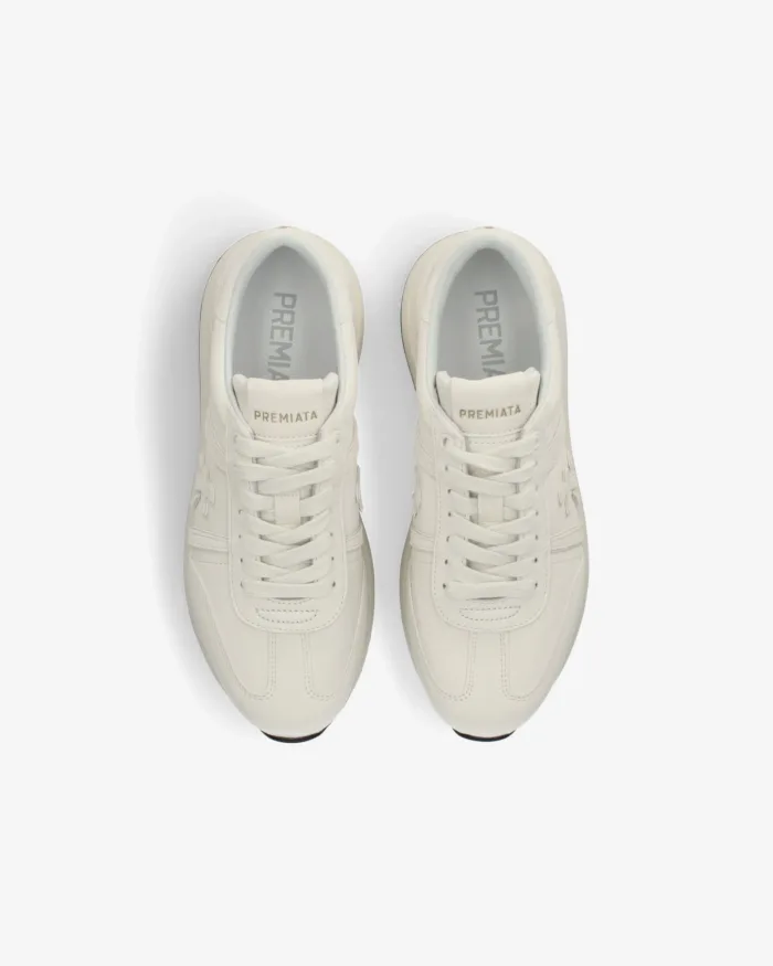 Sneakers Premiata Donna in Pelle Avorio art. Bethcoin 8147, foto 5 di 5
