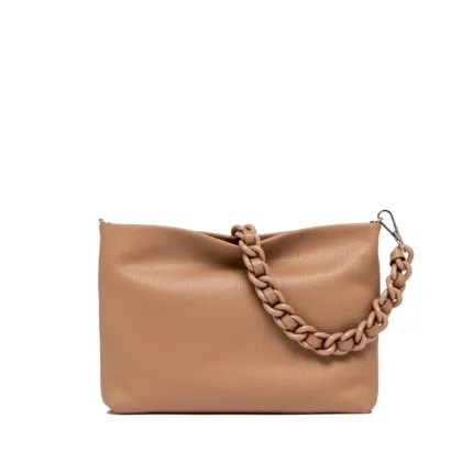 Pochette con Tracolla Media Gianni Chiarini In Pelle Beige Nude art. Brenda Clay