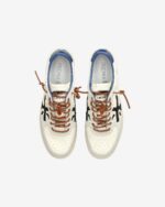 Sneakers Premiata Uomo in Pelle Avorio e Camoscio Grigio art. Bsktclay 7617 - immagine 5