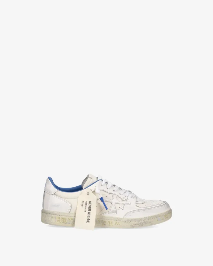 Sneakers Premiata Donna in Pelle Avorio  art. Bskt Clayd 7515, foto 1 di 5