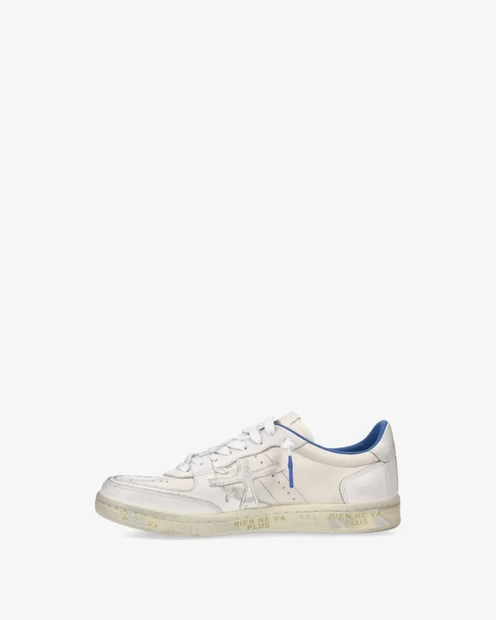Sneakers Premiata Donna in Pelle Avorio  art. Bskt Clayd 7515, foto 3 di 5