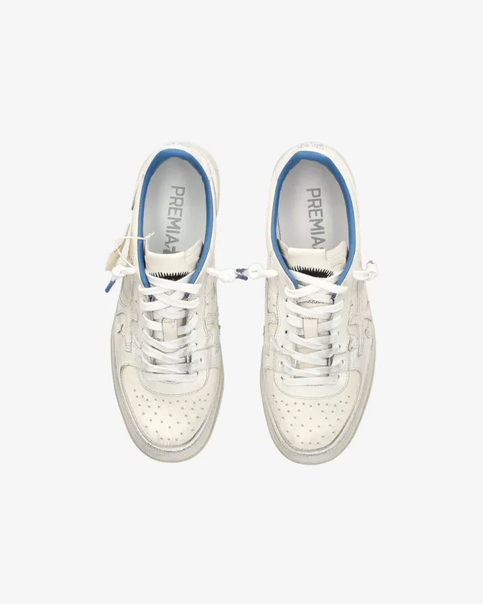 Sneakers Premiata Donna in Pelle Avorio  art. Bskt Clayd 7515, foto 5 di 5