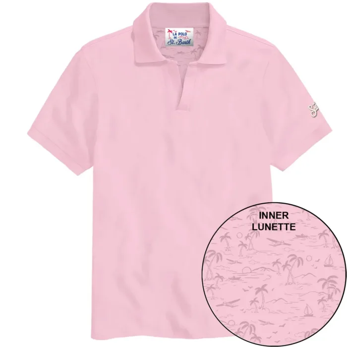 Polo Skipper in Cotone Mc2 Saint Barth Rosa art. Charles Piquet 21 Pink, foto 1 di 1