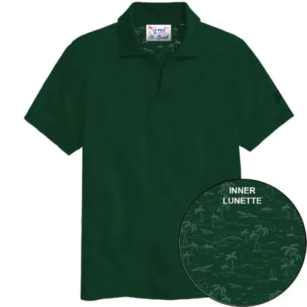 Polo Skipper in Cotone Mc2 Saint Barth Verde art. Charles Piquet 51 British Green