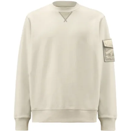 Felpa Girocollo Garzata Mc2 Saint Barth Crema art. Chester 10L Cream