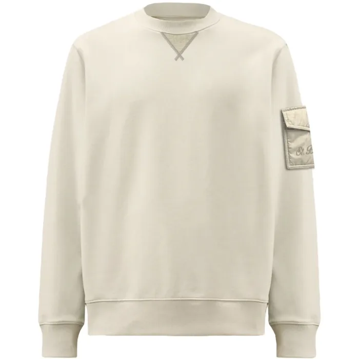 Felpa Girocollo Garzata Mc2 Saint Barth Crema art. Chester 10L Cream, foto 1 di 1