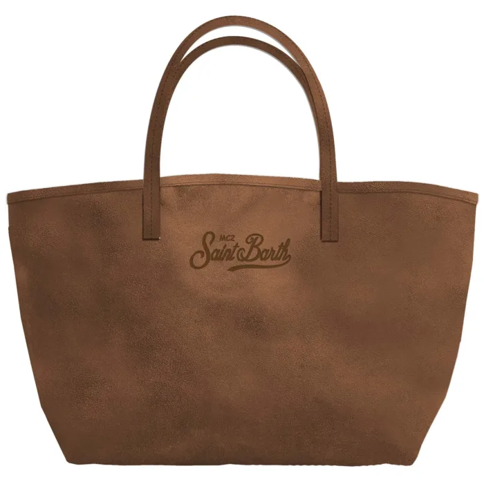 Borsa A Spalla Grande Mc2 Saint Barth in Suede Cammello art. City Bag Suede 19 Camel, foto 1 di 1