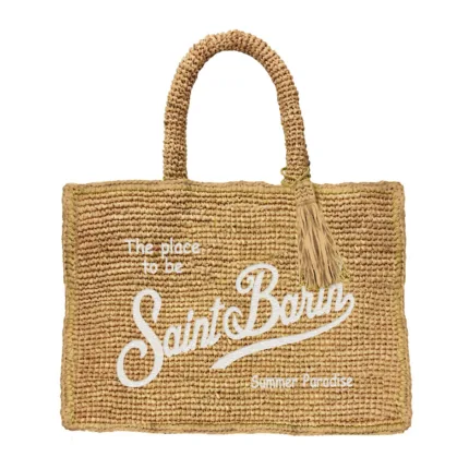 Borsa a Mano Media Mc2 Saint Barth Beige art. Colette Raffia 11 EMB