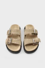 Sandalo Donna Copenhagen in Camoscio Beige Art. CPH702 Suede Sand - immagine 2