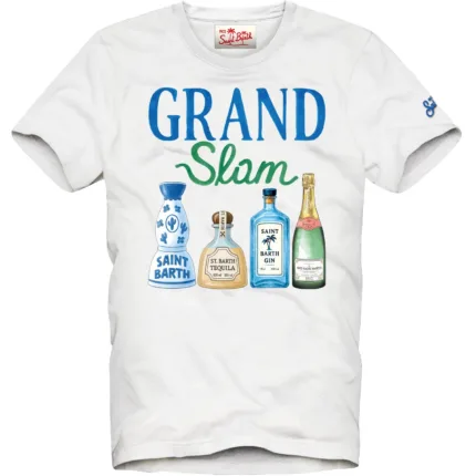 T-shirt Mc2 Saint Barth Bianca art. Denver Grand Slam 01N
