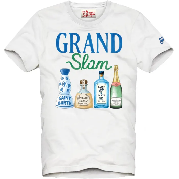 T-shirt Mc2 Saint Barth Bianca art. Denver Grand Slam 01N, foto 1 di 1