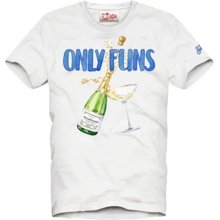 T-shirt Mc2 Saint Barth Bianca art. Denver Only Funs 01N