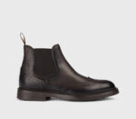 Stivaletto Beatles Doucal's Uomo in Pelle Testa di Moro con Impunture e Coda di Rondine DU3091BRUXUF188TM00 Triumph T. Moro