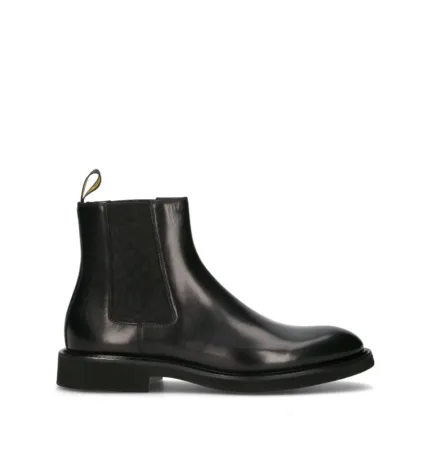 Stivaletto Beatles Doucal's Uomo in Pelle Nera DU3239VEROUF159NN00 Decò Nero