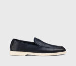 Mocassino Uomo Doucal's In Pelle Blu con Fondo Gomma Bianco Art. DU3413NWMAUY054GB00