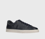 Baskets homme Doucal en cuir lisse bleu et semelle blanche. Réf. DU3552SPENUF281EB00 - image 3