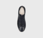 Baskets homme Doucal en cuir lisse bleu et semelle blanche. Réf. DU3552SPENUF281EB00 - image 2