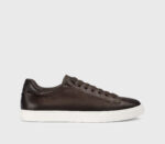 Sneakers Uomo Doucal's In Pelle Liscia Testa di Moro e Fondo Bianco Art. DU3552SPENUF282EM00