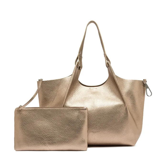 Borsa a Spalla Grande Gianni Chiarini In Pelle Bronzo art. Dua Mirage Clay, foto 5 di 5