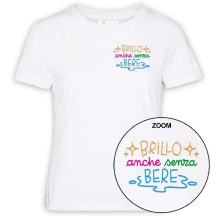 T-shirt Mc2 Saint Barth Bianca art. Emilie Brillo Senza Bere 01N Emb
