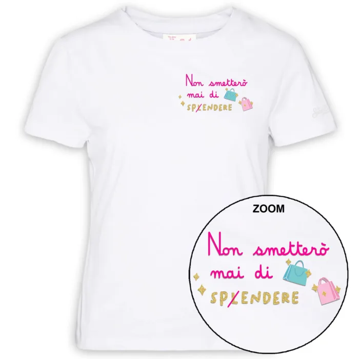 T-shirt Mc2 Saint Barth Bianca art. Emilie Non Spendere 01n EMB, foto 1 di 1