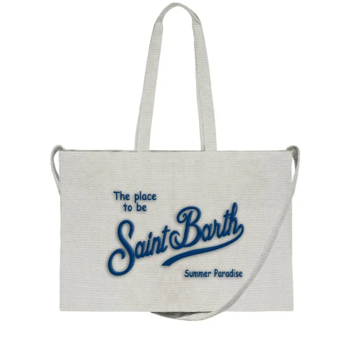 Borsa Mc2 Saint Barth Avorio art. Essential Bag N Canvas 10 EMB, foto 1 di 1