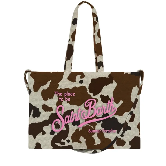 Borsa Mc2 Saint Barth Muccata art. Essential Bag N Canvas Cow Skin 21, foto 1 di 1