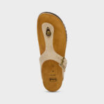 Sandalo Infradito Scholl in Camoscio Beige 3,5 cm art. Anais F00740 2361 - immagine 3