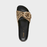 Sandalo Monofascia Scholl in Cavallino Leopardato 3,5 cm art. Kathleen F30064 1850 - immagine 3