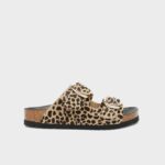 Sandalo Mules Scholl in Cavallino Leopardato 3,5 cm art. Noelle F30067 1850